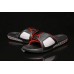 Unisex Air Jordan Hydro III Retro All Black Red White Sandals